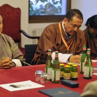 Visita Primo Ministro del Bhutan, Università di Trento, 4.6.2010, foto Alessio Coser